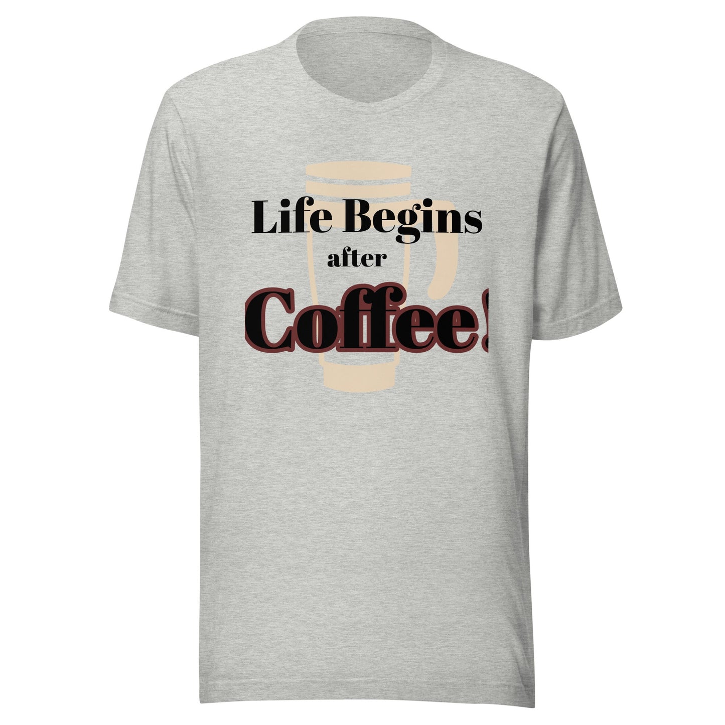 Life Begins after Coffee Tee - Morning Coffee Tee - Bag & Bard